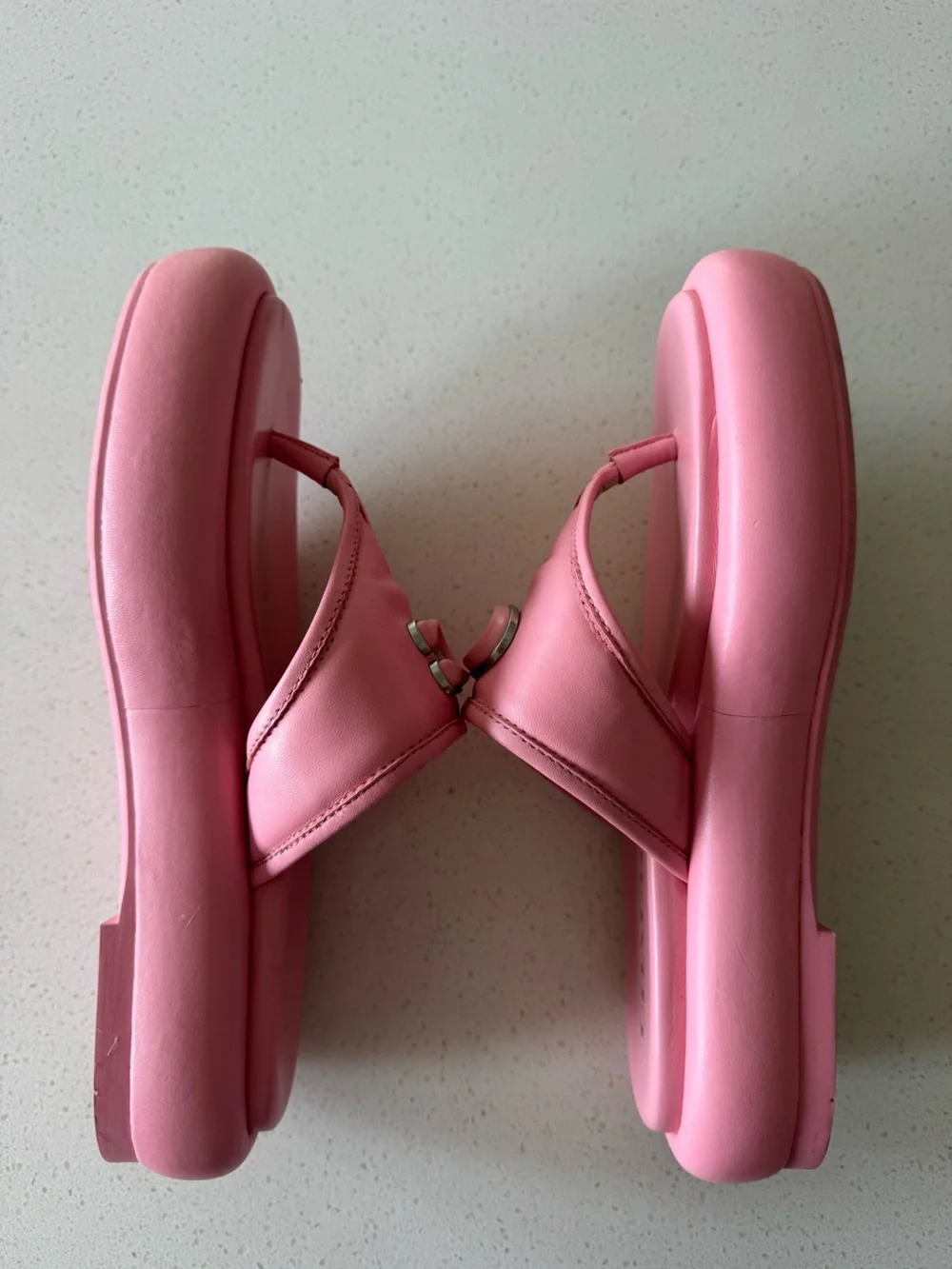 Coach Pink Platform Sandals | Padded Slides Size 7.5